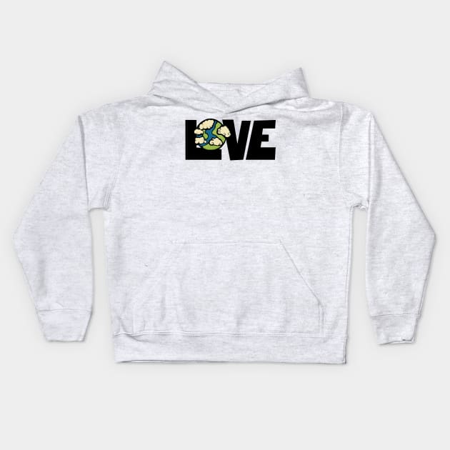 Love Your Mother Earth Kids Hoodie by bubbsnugg